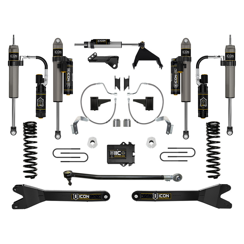 ICON 2023 Ford F-250/F-350 Super Duty 4WD Diesel, 4.5" Lift, Stage 8 Suspension System w/ Radius Arms